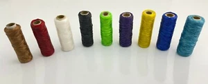 BOBINA DE TENDÓN Hilo de cera sinuosa Cuentas Artesanía Con Cuentas Artificial Filo Telar - Imagen 1 de 22