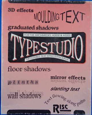 ACORN ARCHIMEDES -- TYPESTUDIO (RISC DEVELOPMENTS) - Bild 1 von 3