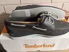 Timberland Classic Leather Boat Shoes (SIZE UK 9)(DARK GREY NUBUCK)RRP£130