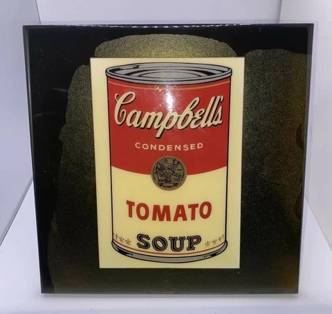 Grander Images Tile, ANDY WARHOL CAMPBELL'S SOUP CAN.1968 size:7,5x7,5 Cover