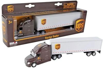 1/64 Scale  UPS Semi Truck-Trailer  Diecast Model - Daron GW68061(E) - Image 1 of 2