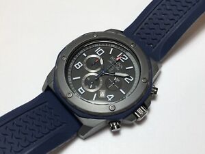 Bulova Marine Star Blue Silicone Chronograph Men's Watch 98B246
