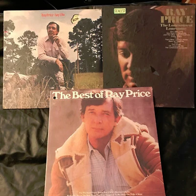 NEW 3 Sealed RAY PRICE Lp Records Say I Do, Lonesomest Lonesome, The Best Of NOS - Image 1 of 4
