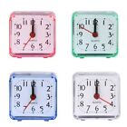 Mini Square Alarm Clock Beep Plastic Portable Travel Trip Pocket for Time Clocks
