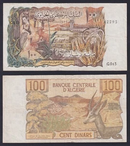 Banconota Algeria 100 dinars 1970 P.-128a BB/VF - Imagen 1 de 1