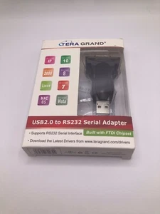 Premium USB 2.0 to RS232 Serial DB9 Adapter - Supports Windows, Linux, and Mac - - Picture 1 of 2