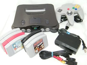 Nintendo 64 Grau Konsole Spielsystem - Controller - 7 Spiele! Turok 2 / Cruis'n - Bild 1 von 7