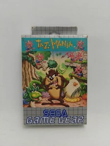 VINTAGE 1992 90s SEGA GAME GEAR TAZ-MANIA CARTRIDGE VIDEO GAME BOXED PAL - Picture 1 of 10
