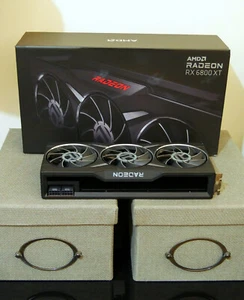 AMD Radeon RX 6800 XT Midnight Black 16GB Samsung Scheda Grafica GPU Reference - Afbeelding 1 van 7
