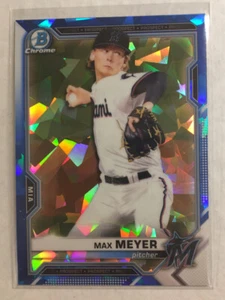 2021 Bowman Chrome Max Meyer #BCP-66 Blue Saphire Prospect - Picture 1 of 2