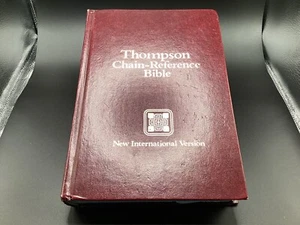 Thompson Chain-Reference Bible, NIV Red Letter Edition, Indexed Burgundy 1983 - Imagen 1 de 14