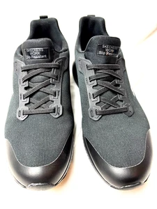 Skechers Work rutschfeste schwarze Herrenschuhe Größe 11 Sicherheit Arbeitskleidung - Bild 1 von 8