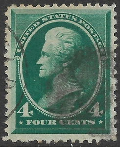 Estados Unidos #211 4c. Edición Jackson usada muy fina - Imagen 1 de 2