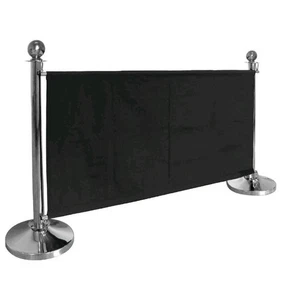 Bolero Canvas Absperrung schwarz CF137 Polyester 700 (H) x 1430 (B) x 20 (T) mm UVP 118 £ - Bild 1 von 9