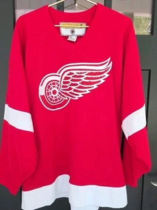 Vintage Detroit Red Wings Jersey Koho Air Knit Made In Canada MIC Size Large - Picture 1 of 13