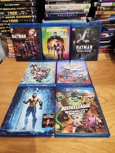 DC Animated Blu-ray Lot of 7 Batman, Superman, Justice League, Lego, Aquaman.... - Picture 1 of 9
