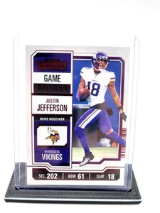 JUSTIN JEFFERSON 2024 Panini Contenders Game Ticket Red #65 Vikings NF ID:140055 - Bild 1 von 2