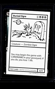 2019 MTG Magic the Gathering CMB1 Mystery Booster Playtest Card Buried Ogre - Picture 1 of 2