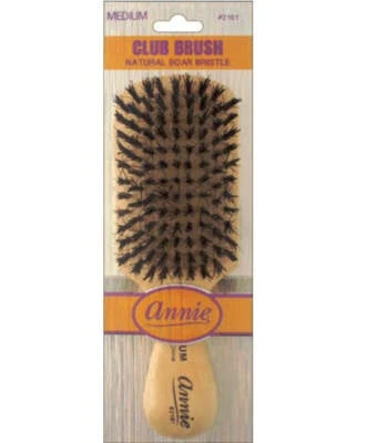 Annie Natural Boar Bristle Medium Club Brush 2161 - Image 1 of 4