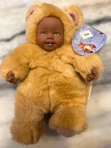1998 Anne Geddes Baby Bears Bean Filled Collection 8" African American Teeth - Picture 1 of 7