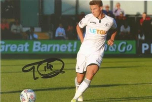 SWANSEA* TOM CARROLL SIGNED 6x4 ACTION PHOTO+COA - Picture 1 of 1