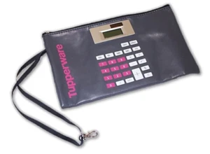 Tupperware Bolsa de Dinero Calculadora Monedero Muñequera Cremallera Rosa Logo Premio ❤️ - Imagen 1 de 1