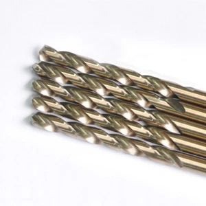 Drillforce 5PCS 3/8" Cobalt Drill Bits Set HSS M35 Jobber Length Metal Drill Bit - Picture 1 of 12
