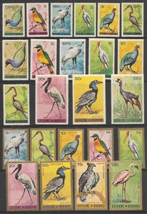 Burundi birds 1965 Sc-111-125,C8-C16 24v complete set mnh - Picture 1 of 1