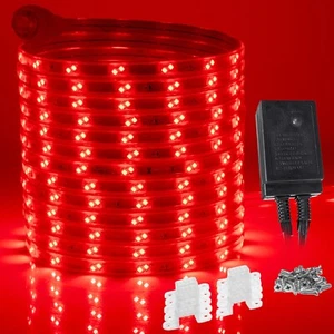 Red 16-Mode LED Strip Light, Outdoor Waterproof Connectable Lighting - Picture 1 of 8