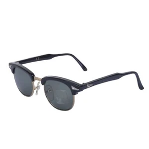 Kids Black Brow Bar Sunglasses UV400 Classic Retro Style - Picture 1 of 1