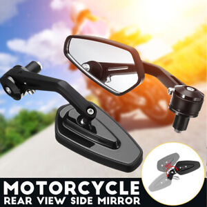 22mm Handle Bar End Mirrors Motorcycle Rear View Wing Mirror For 250 390 690