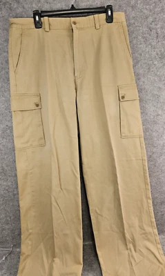 Pantalones GAP Para Hombres 34x32 Caqui Sueltos Sueltos Carga Utilidad Pantalones Senderismo Gorpcore Retro Foto 1 de 4