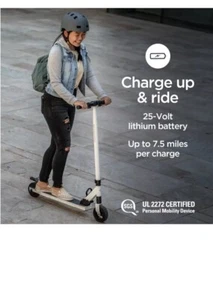 Schwinn Tone 3 Electric Scooter WHITE NEW IN BOX FREE SHIPPING - Picture 1 of 5
