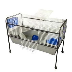 X-Large Metal Indoor Rabbit Guinea Pig Cage Hutch Stand Toilet 122cm Budtrol - Picture 1 of 5