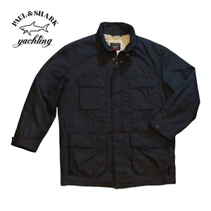 Vintage 90's Paul & Shark Coat Jacket Full Zip Blue Color Size XXL - Picture 1 of 15