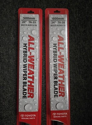 OEM 2010 - 2024 TOYOTA 4RUNNER FRONT WIPER BLADE SET 1J 1F - Image 1 of 4