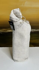 Restoration Hardware Embroidered Stripe Linen KING LOUNGER Sham Dune/Natural NEW - Picture 1 of 8