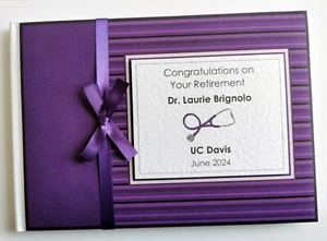 Personalised Doctor retirement guest book, green retirement guest book, gift - Picture 1 of 7