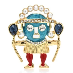 Cute Brooches For Women Unisex Enamel Alien Casual Party Pins Fashion Jewelry - Picture 1 of 3