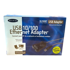 Belkin USB 10/100 Ethernet Adapter F5D5050 Network Interface Card New - Picture 1 of 7