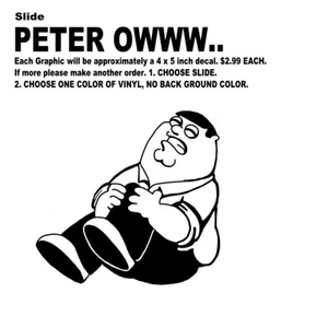 Decal Die Cut Vinyl Stickers Family Guy, Peter, Lois, Stewie, Brian. Choose one - Bild 1 von 11