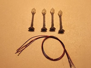 N Scale Retro Globe Street Lights w/ LEDs, Resin Printed - Picture 1 of 7