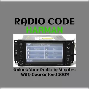 ANTI-THEFT HARMAN RADIO CODE SERIES MyGIG NTG4 RER D STEREO PINCODE SERVICE - Picture 1 of 5