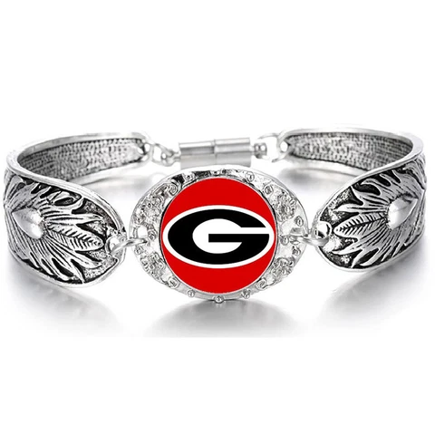 Special University Of Georgia Bulldogs Women's Silver Bracelet Jewelry Gift D3 Cover