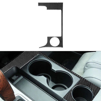 For Toyota Tundra 2007-2013 Carbon Fibre Water Cup Slot Frame Panel Cover Trim - Изображение 1 из 4