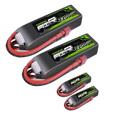 4X Ovonic 11.1V 25C 2200mAh 3S LiPo Akku T für RC Auto LKW Crawler 1/16 1/14  - Bild 1 von 4