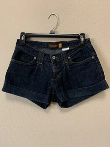 Pantalones Cortos de Jean Hammer Denim Puños Cortos Medio Lavado Oscuro Excelente Y2K - Imagen 1 de 6
