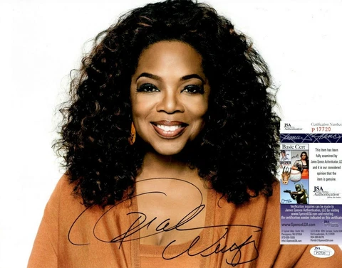 Oprah Winfrey Signed 11x14 Photo w/ JSA COA #P17720 Cover