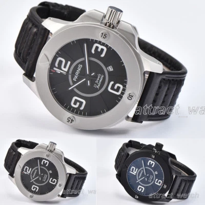 47 мм Parnis Miyota8215 автоматический механизм светящийся маркер сапфира мужские часы - Изображение 1 из 4