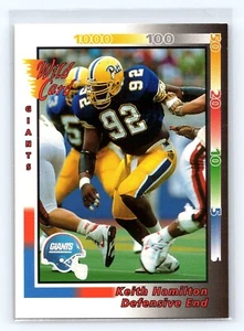 Keith Hamilton ROOKIE #228 1992 Wild Card New York Giants Football NFL RC - Picture 1 of 2